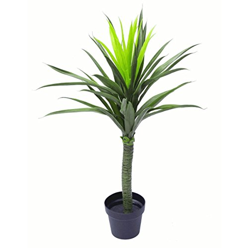Leaf LEAF-7010 90cm (3ft) Large Artificial Spiky Tree Plant Realistic, Yukka Green