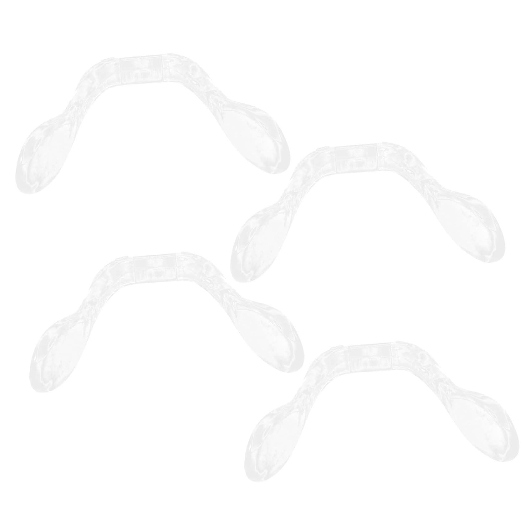FOMIYES 4pcs Glasses Nose Pads Eyeglass Accessories Eye Glass Nose Nose Pads Eye Glasses Nose Support Pads Glasses Repair Kit Nose Bridge for Glasses Nose Protector for Glasses Nose Parts