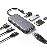 Anker Hub USB-C 555 (8 em 1), com Entrega de Energia de 100W, Porta HDMI 4K 60Hz, Portas de Dados...
