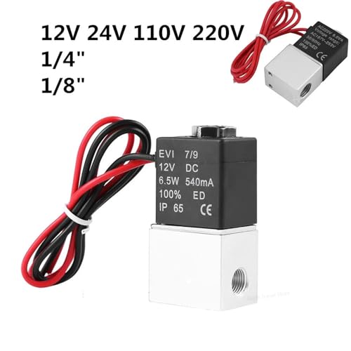 Électrovanne laiton 24V normalement fermée direct-acting 1/4 pouce - 3