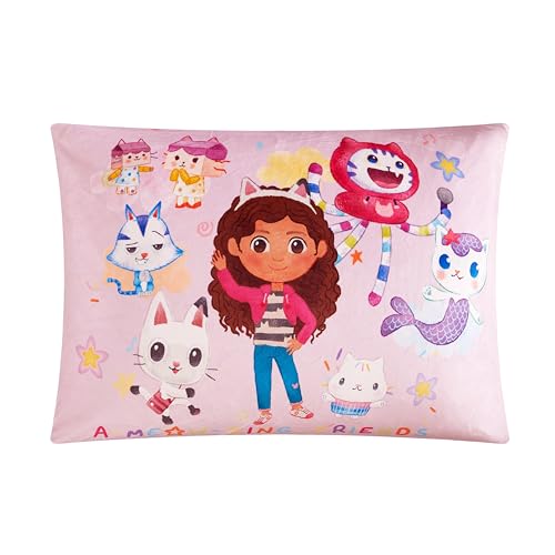 Idea Nuova Gabbys Dollhouse Reversible Print Smooshie Pillow,Super Soft Decorative Bed Pillow, 20”x26 for Bedroom, Dorm & Travel by Idea Nuova - Used condition - US$15.95
