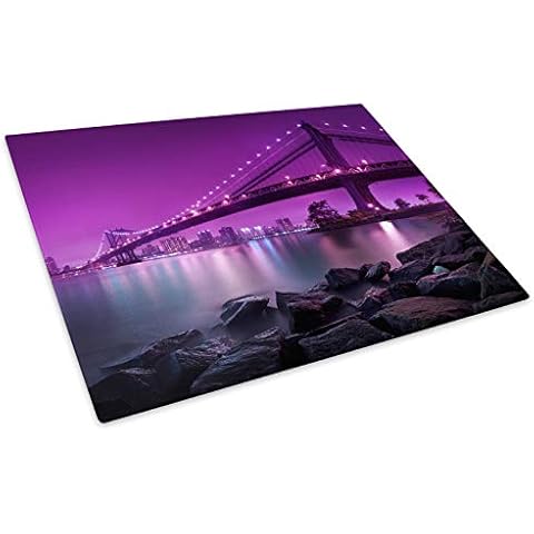 Brooklyn Bridge Glass Chopping Board Protector Cover
