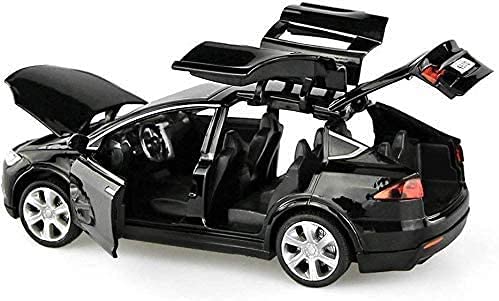 Chengchuang Car Model X 1:32 Scale Alloy Diecast Pull Back Electronic Toys With Lights And Sound, Mini Vehicles Toys For Gift (Black) #TOP2