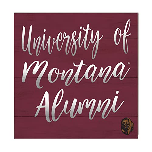 KH Sports Fan Montana Grizzlies 10"x10" Team Alumni Sign, One Size, Multi