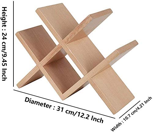 Soporte de vino de madera para 4 botellas miniatura 4