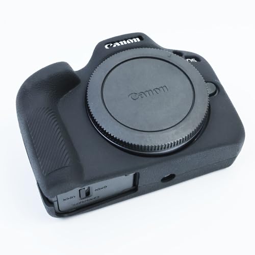 Funda de silicona para cámara Canon EOS R100 negra miniatura 3