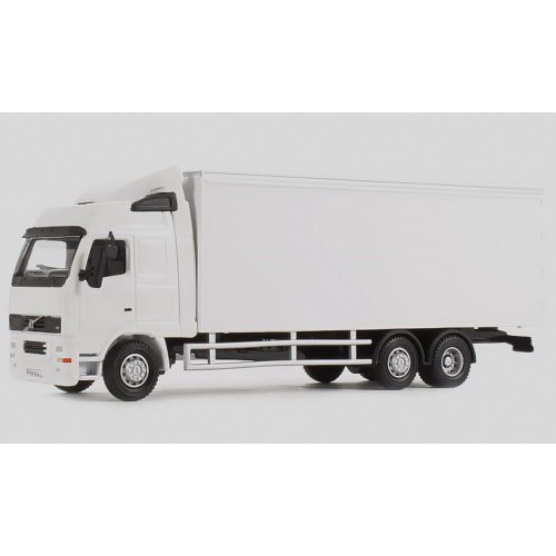 Oxford Diecast 1:76 White Volvo Fh Box Lorry Collectable Model 76Vol01Bl