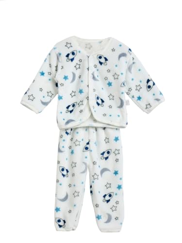 CAMEY Infant Cotton Full Sleeves Front Open Sweatshirt with Pant Set