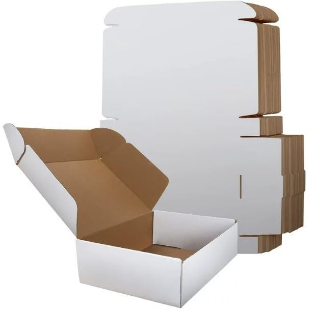 Varda Packaging 3 Ply | White 7X5X2 Inches | Inter Lock | Corrugated Boxes Pack of 50 | For Gift Items & Storage etc. (B0CXJ7DDMN) Amazon Price History, Amazon Price Tracker