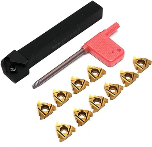 Kit De Tournage CNC SER1212H16 + SEL1212H16 Avec Inserts Carbure 16ER AG60 & 16IR AG60 - Pour Filetage Interne/externe
