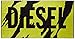 Produktbild Diesel Strandtuch - BMT-HELLERI Badetuch, Beach Towel, 90x180 cm, Oversize-Logo (Gelb/Schwarz (5AT))