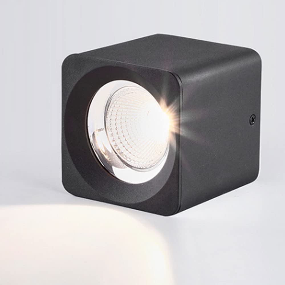 Plafonniers intérieurs à LED COB carrés de plafond montés en surface en aluminium
