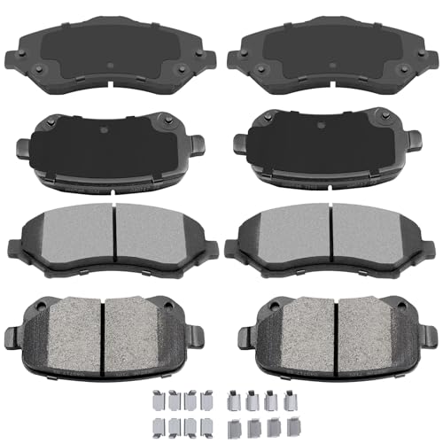 Image of AUTOMUTO D1273 & D1326 Front Rear Ceramic Pads Brake fit For 08-12 For Chrysler Town & Country,08-12 For Dodge Grand Caravan,09-13 For Dodge Journey,12 For Ram C /V,09-12 For Volkswagen For Routan