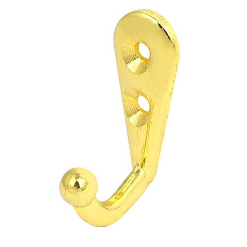 Image of uxcell Bedroom Robe Coat Hanging Retro Style Single Hanger Hooks Gold Tone 10pcs