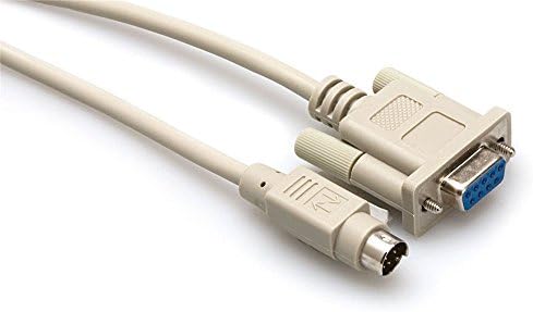 Hosa DBK-103 Synthesizer Controller Cable, 8-pin Mini-DIN to DE9, 3 ft