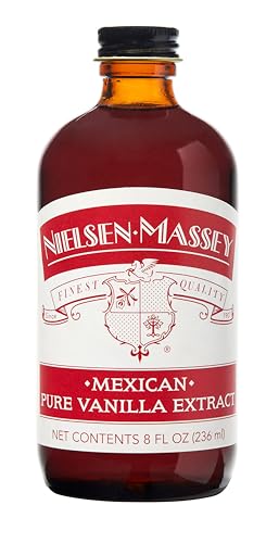 Nielsen-Massey Mexican Pure Vanilla Extract for Baking and Cooking, 8 Ounce Bottle