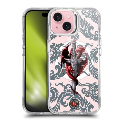 Étui Antichoc iPhone 15 MagSafe Anne Stokes Dague du Dragon Fantastique