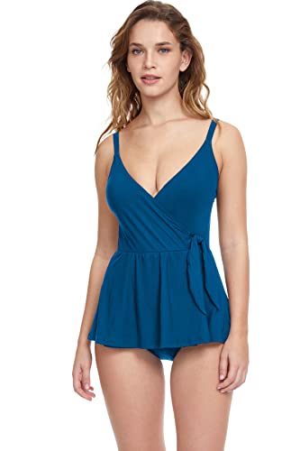 Maillot de bain une pièce col en V avec jupe Tutti Frutti Profile by Gottex