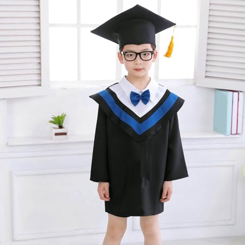 Kindergarten Graduation Caps and Gowns with Tassel 2025 Preschool Bachelor Dress Toddler Graduation Photo Clothes2