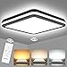 Produktbild LED Deckenleuchte mit Bewegungsmelder, 18W 1800LM Sensor Deckenlampe Dimmbar mit Fernbedienung, Memoryfunktion, IP54 Sensorlampe für Garage, Treppen, Keller, Flur, Balkon, Diele, Badezimmer 22CM