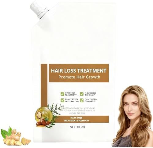 300ml Anti-Hair Fall Hair Loss Shampoo - Promote Hair Growth, Enriched with Multiple Plant Extracts, Suitable for All Hair Types (1 Bottle)