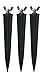 Produktbild Trango 3er Pack GS3 Garten Erdspieß aus schwarzem Kunststoff, Lampenhalter, Spike Strahlerspieß, Gartenspieß, Bodenspieß, Gartenstrahler Bodenspieß, Bodenhalter, Fluter Erdspieß