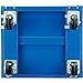 Global Industrial Mobile Computer Cabinet, Blue, Assembled, 27