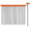 20 Paquetes de Estacas Pesadas para Tienda, 9.75 Pulgadas, Color Naranja miniatura 2
