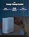 RENPHO Air Purifiers for Bedroom, HEPA Filter Air Purifiers with 22dB Quiet 4 Speed Control for Allergies, Pets, Smoke, Dust, Pollen, Small Air Cleaner for Home Office Living Room Kitchen, White