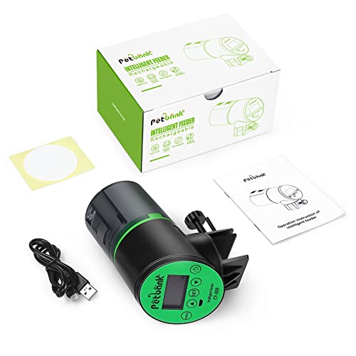 Petbank Automatic Fish Feeder - Rechargeable Timer Fish Feeder with USB Charger Cable, Fish Food Dispenser for Aquarium… - Image 7