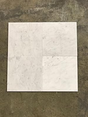 Honed White Carrara Marble 12x12