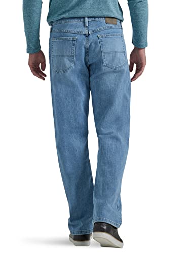 Image of Wrangler Men's Loose Fit Cotton Jeans (Grey, Vintage Stonewash)