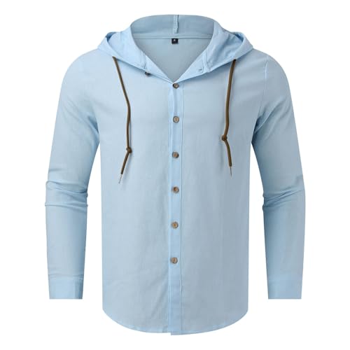 T-Shirts Bouton Homme Manches Longues Col Polo Casual Chic