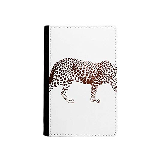 Porte-passeport marron Cheetah finition soignée style chic