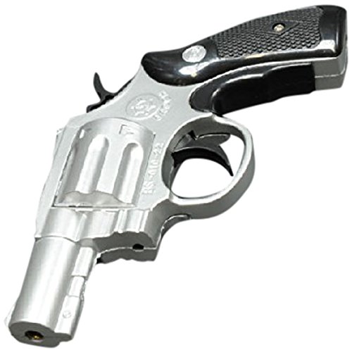 Amazon.co.jp: ターボライター ピストル型 リボルバー シルバー