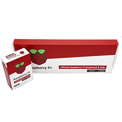 Raspberry Pi Official Keyboard and Mouse Value Pack (U.S. Version Black/Grey) by PepperTech