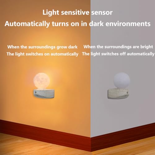 Lámpara de pared con sensor para pasillos y luz marrón claro 3