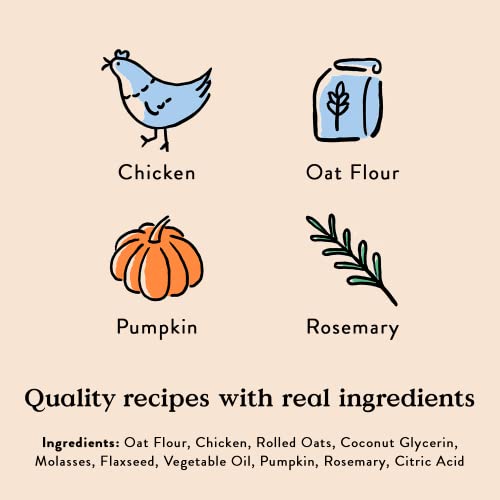 Bocce’s Bakery Oven Baked Chicken Recipe Treats For Dogs, Wheat-Free Everyday Dog Treats, Made With Real Ingredients, Baked In The Usa, All-Natural Soft & Chewy Cookies, Chicken, 6 Oz #TOP1