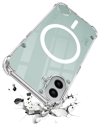 Image of Jkobi Shockproof Crystal-Clear Back Cover for Nothing CMF Phone 1 (Magsafe Wireless Support | Drop & Camera Protection | Hard Polycarbonate)