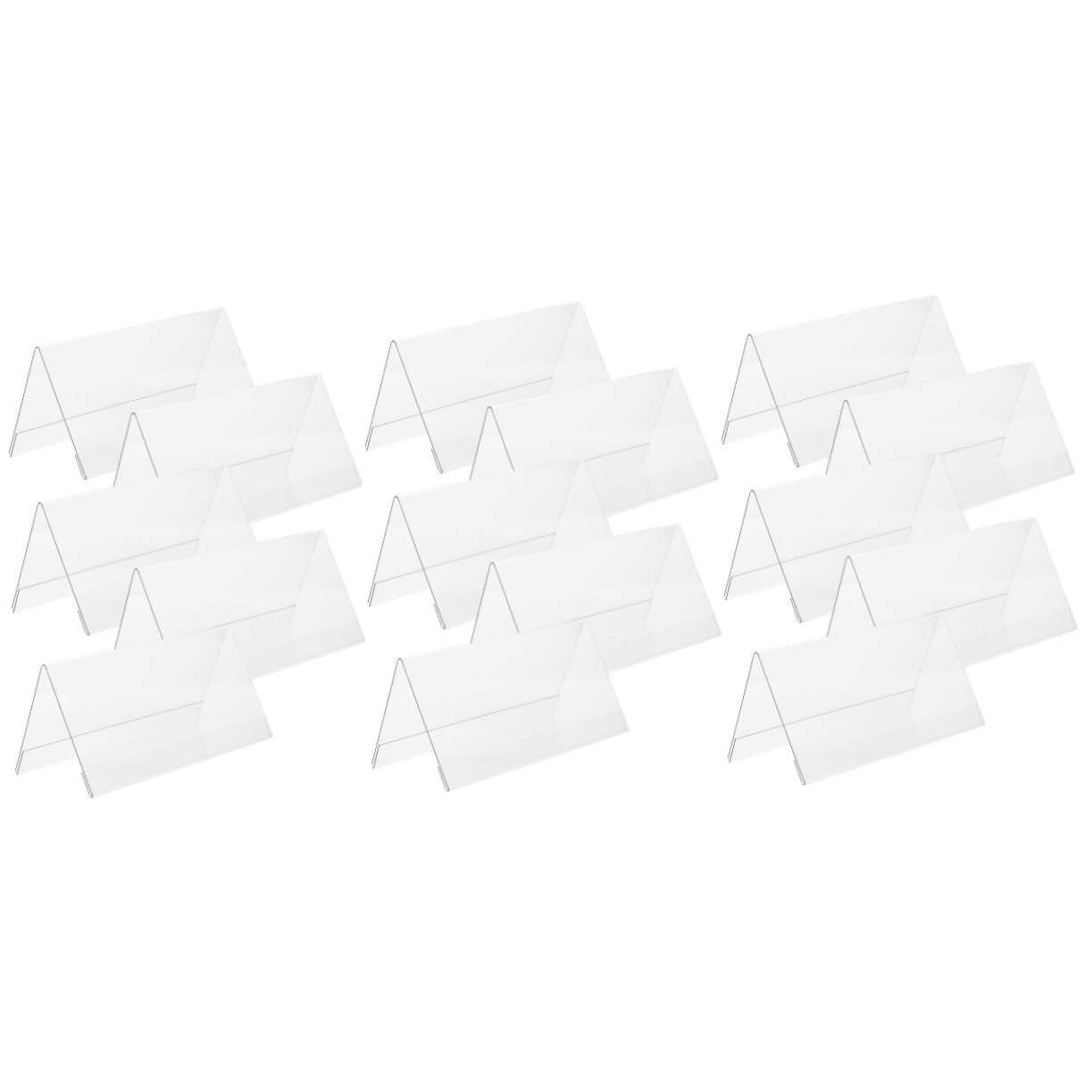 15pièces Support De Carte Acrylique Pour Événements Porte-étiquette Transparent Pour Noms Numéros De Table Et Menus Pour Mariages Fêtes Et Réceptions