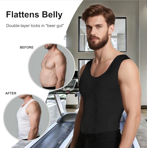 Compression Shirt Men Shaper Vest Workout Slimming Tank Tops Abdomen Undershirts3