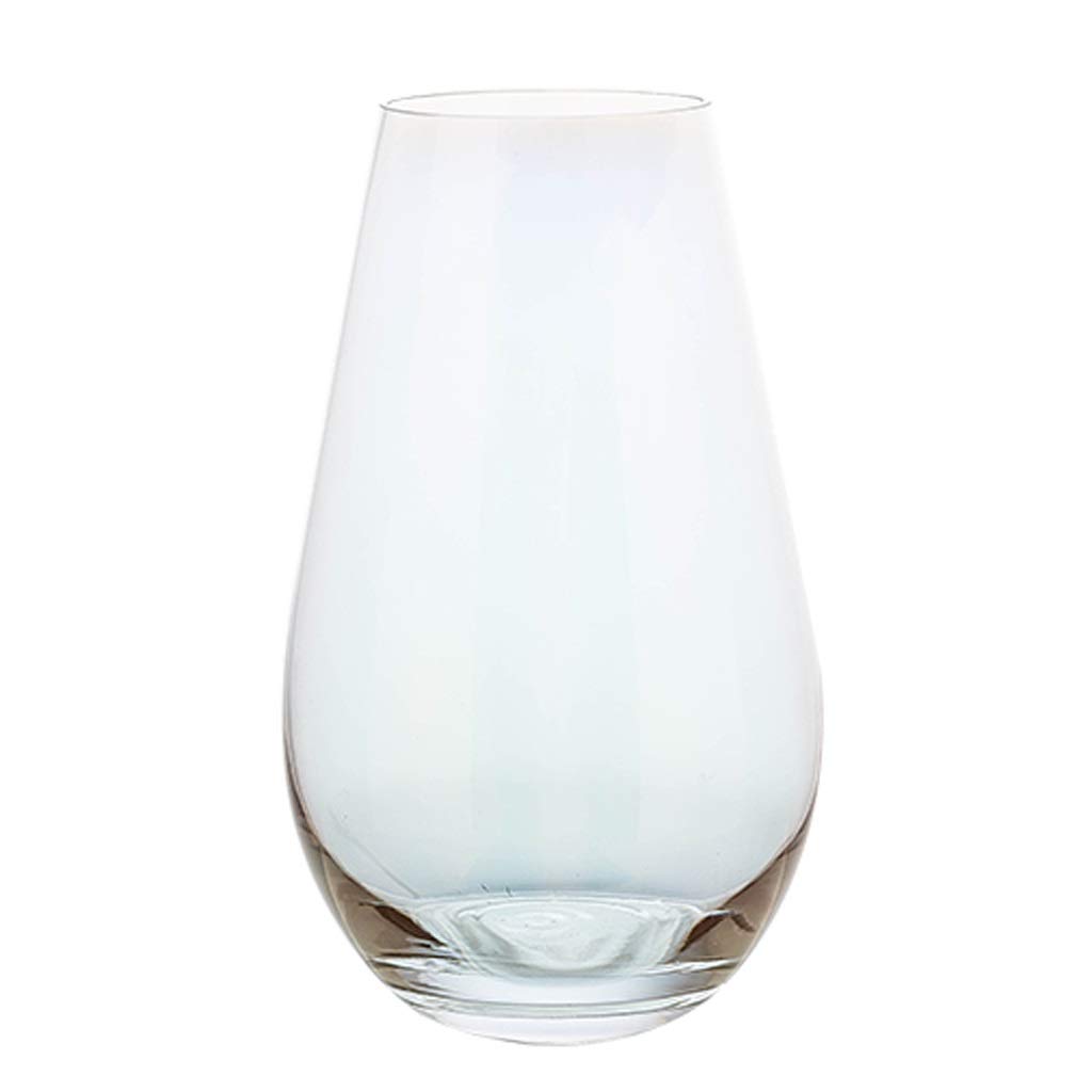 Vase en verre nacré haut de gamme Grand B design irisé pour décoration intérieure