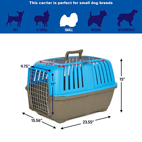 Image of Spree by Midwest 24-Inch Travel Carrier, Blue, Fits Pets up to 25 lbs