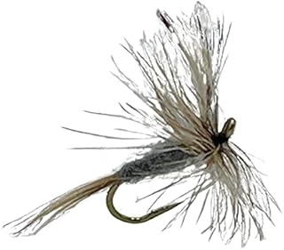 Feeder Creek Fly Fishing Flies Adams Dry Fly Assortment - 12pc Famous Attractor Pattern, Different Great for Trout, Bass, and All Freshwater Fish (12)