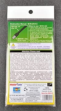 Master Tools 8018 Disposable Mini Flat Brush, 10 Pieces, White - Image 2