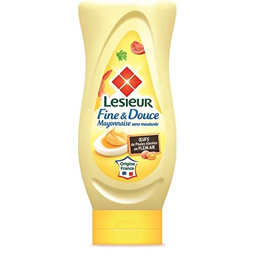 Lesieur - Mayonesa fina y suave sin mostaza, 425 g (paquete de 6)