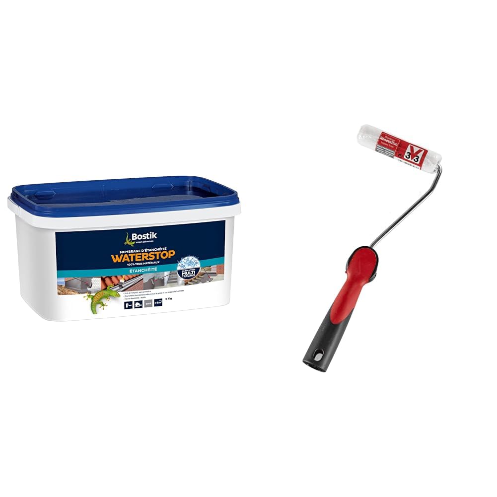 Bostik Waterstop membrane étanchéité contre fuites d'eau avec rouleau rénovation polyester 110mm