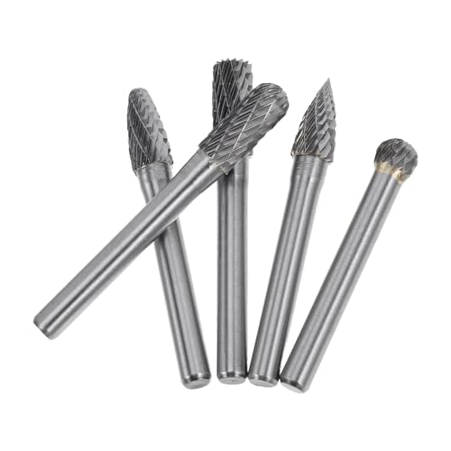 Set de fresas rotativas de carburo de tungsteno 5 piezas miniatura 1