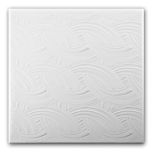 Azulejos de techo de espuma de poliestireno 0878 (paquete de 120 pc / 30 metros cuadrados) Blanco