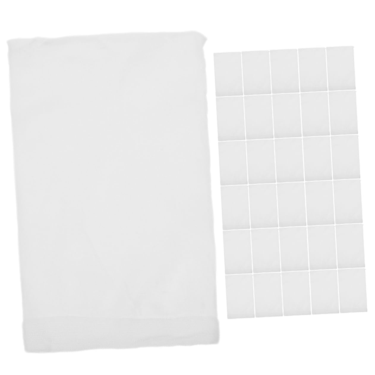 Hemobllo Filtro de Calcetín para Skimmer de Piscina 50piezas Nylon Blanco